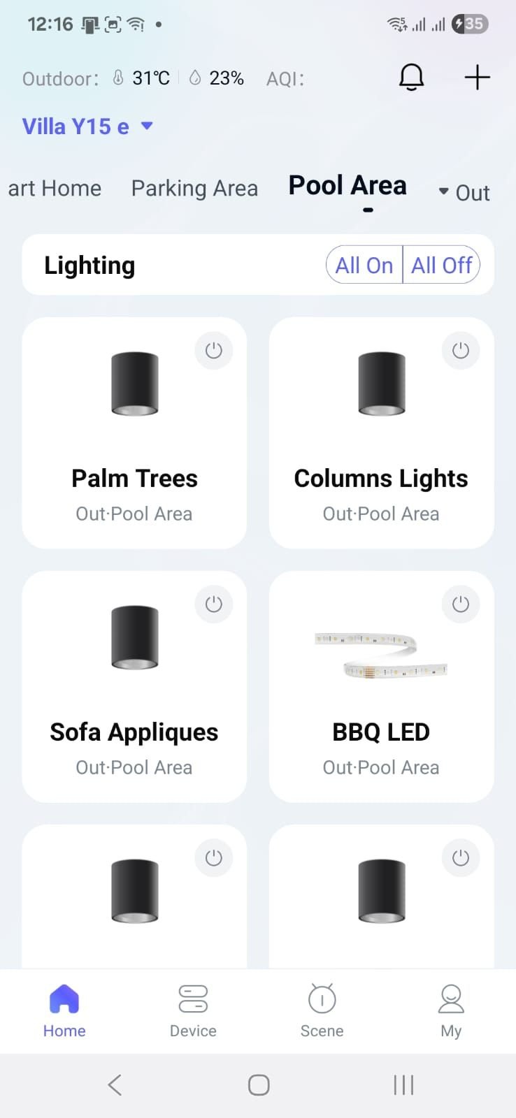 App pool area
