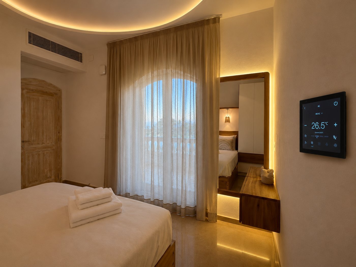 Master bedroom smart panel