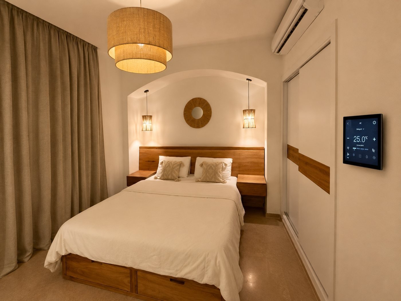 Bedroom smart AC panel