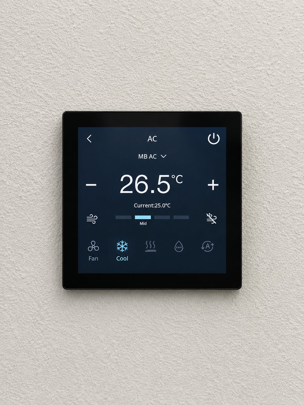 Master bedroom AC panel