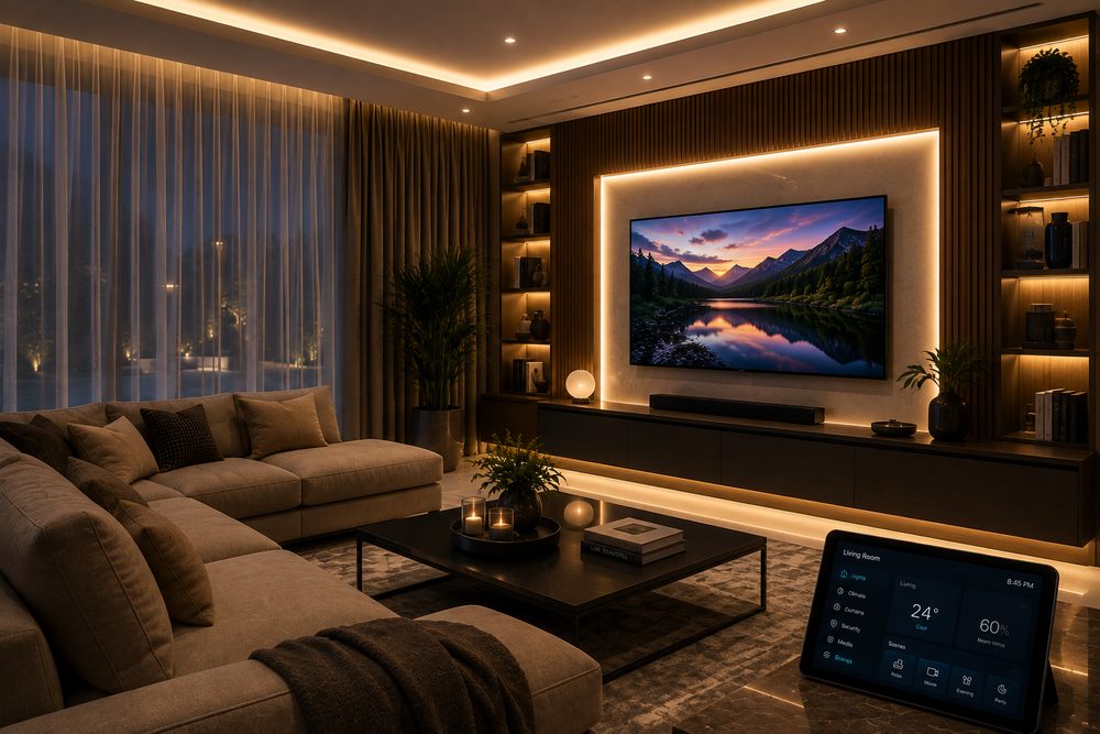 Modern smart home interior